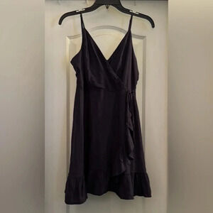 Altar’d State Beautiful Navy Blue Spaghetti Strap Wrap Dress